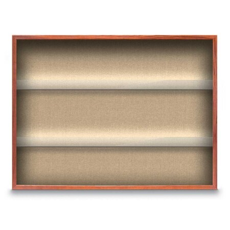 United Visual Products Outdoor Enclosed Combo Board, 48"x36", White Frame/Grey & Cobalt UVCB4836ODW-GREY-COBACC